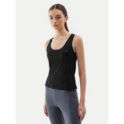 4F 4F Τοπ 4FWSS24TSLEF041 Μαύρο Slim Fit