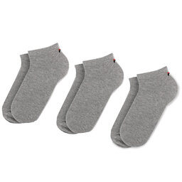 Fila 3 pares de calcetines cortos unisex Fila Calza F9100 Grey 400