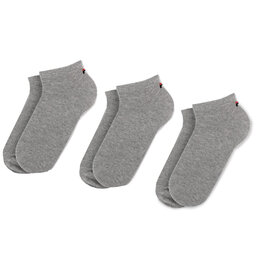 Fila Súprava 3 párov kotníkových ponožiek unisex Fila Calza F9100 Grey 400