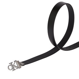 

Жіночий ремінь Calvin Klein Jeans Round Mn/Rev Lthr Text Belt K60K611248 Black Solid/Black Texture 0GM, Чорний