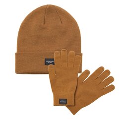 

Набір шапка і рукавички Jack&Jones 12168383 Rubber 4087888, Коричневий