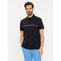 Tommy Hilfiger Tommy Hilfiger Poloshirt Stripe Chest MW0MW34769 Dunkelblau Regular Fit