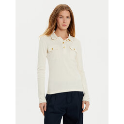 Tommy Hilfiger Tommy Hilfiger Pólóing WW0WW45308 Ekru Slim Fit