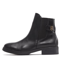 

Челсі Tommy Hilfiger Th Leather Flat Boot FW0FW06749 Black BDS, Чорний
