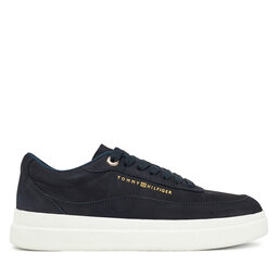 Tommy Hilfiger Сникърси Tommy Hilfiger Modern Court Sneaker Nubuck FW0FW08462 Тъмносин