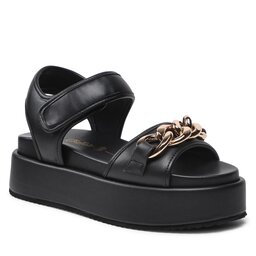 Buffalo Sandaler Buffalo Noa Quilt Chain BN16021541 Black