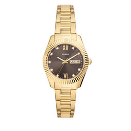 Fossil Ročna ura Fossil Scarlette ES5206 Gold/Gold