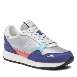 Emporio Armani Сникърси Emporio Armani X3X058 XN206 Q863 Bprp/Pch/Slv/Aqm/Slv