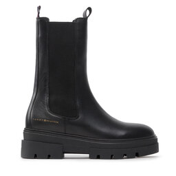 Tommy Hilfiger Μποτάκια με λάστιχο Tommy Hilfiger Monochromatic Chelsea Boot FW0FW06730 Μαύρο