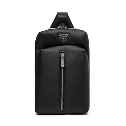Guess Crossover torbica Guess Crossover With Vertical Zip HMECSA P4107 BLA