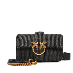 PINKO Bolso PINKO Love One Mini Slouchy Fl PE 25 PLTT 104340 A2CF Negro