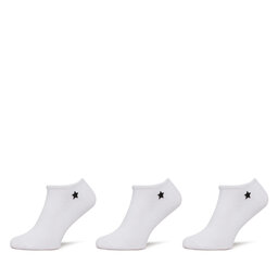 ONLY 3 pares de calcetines cortos para mujer ONLY 15338233 Blanco