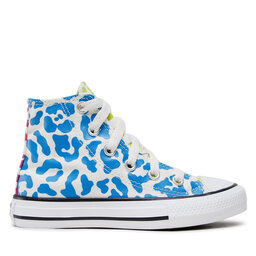 

Кеди Converse Ctas Hi 672089C Egret/Kinetic Blue/Citron Zest, Голубий