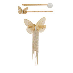 Aldo Set di 3 fermagli per capelli Aldo Elody 13935205 Oro