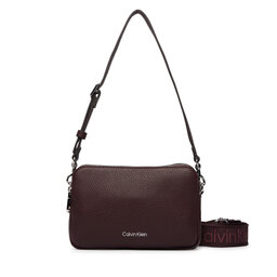 Calvin Klein Handtasche Calvin Klein Webbing 2X Strap Camera Bag LV04F3656G Braun