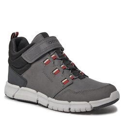 Geox Kozaki Geox J Flexyper Boy B Abx J949XA 032FU C1102 D Grey/Dk Red