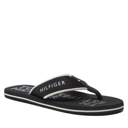 Tommy Hilfiger Žabky Tommy Hilfiger Sporty Hilfiger Beach Sandal FM0FM04469 Black BDS