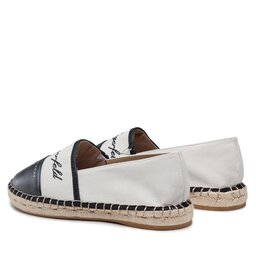 

Еспадрильї KARL LAGERFELD KL80123 White Lthr/Black, Écru