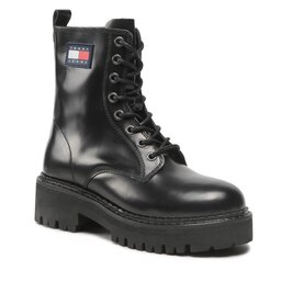 Tommy Jeans Schnürstiefeletten Tommy Jeans Urban Tommy Jeans Lace Up Boot EN0EN01995 Black BDS