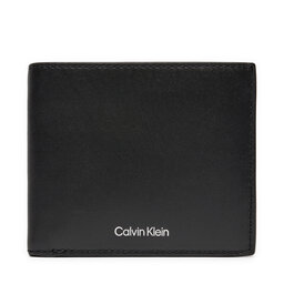 Calvin Klein Portafoglio grande da uomo Calvin Klein Ck Sleek Bifold 5cc W/Coin K50K512691 Nero