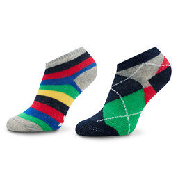 United Colors Of Benetton Set di 2 paia di calzini corti da bambini United Colors Of Benetton 6AO30701O 903 Multicolore