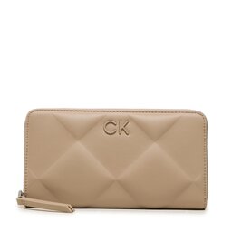 Calvin Klein Portefeuille femme grand format Calvin Klein Re-Lock Quilt Za Wallet Lg K60K610774 A04