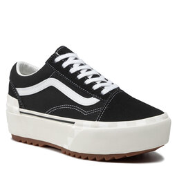 Vans Textilskor Vans Old Skool Stacked VN0A4U155ZN1 (Suedecanvas)Blkblncdblnc