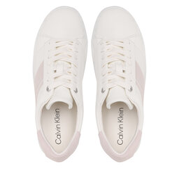 

Снікерcи Calvin Klein Clean Cupsole Lace Up HW0HW01415 Marshmallow/Crystal Gray, Білий