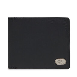 Calvin Klein Didelė Vyriška Piniginė Calvin Klein Textured Bifold W/Coin K50K511475 Black BEH