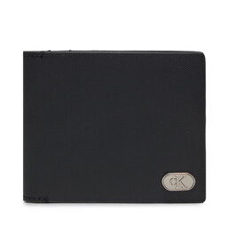 Calvin Klein Veľká pánska peňaženka Calvin Klein Textured Bifold W/Coin K50K511475 Čierna