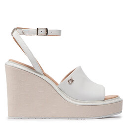 

Босоніжки Calvin Klein Wedge 70 Arch Stit-Jq HW0HW01129 Neutral Mono 0K7, Білий