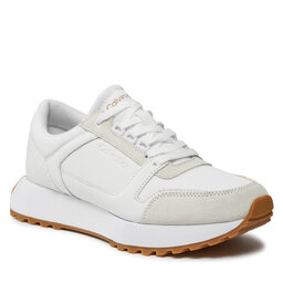 

Снікерcи Calvin Klein Low Top Lace Up Mix HM0HM00853 White/Gum OK5, Білий