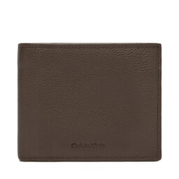 Calvin Klein Veliki muški novčanik Calvin Klein Micropebble Billfold W Coin LV04D1033G Smeđa