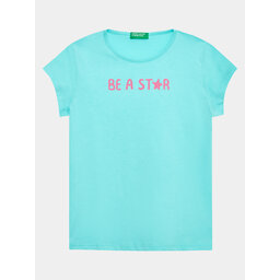 United Colors Of Benetton United Colors Of Benetton Póló 3096G1095 Kék Regular Fit