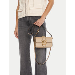 PINKO Handtasche PINKO Love One Mini Slouchy Fl PE 25 PLTT 104340 A0QO Beige