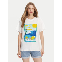 Roxy Roxy Póló ERJZT05899 Fehér Relaxed Fit