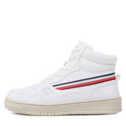 

Снікерcи Tommy Hilfiger Stripes High Top Lace-Up Sneaker T3X9-32851-1355 S White 100, Білий