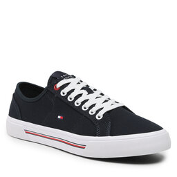 Tommy Hilfiger Tenisky Tommy Hilfiger Core Corporate Vulc Canvas FM0FM04560 Desert Sky DW6