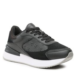 Tommy Hilfiger Сникърси Tommy Hilfiger Elevated Embossed Sneaker FW0FW07452 Black BDS