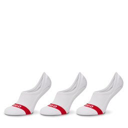 HUGO Set di 3 paia di calzini corti da uomo HUGO 50514916 Bianco