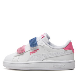 

Снікерcи Puma Smash 3.0 L Glitter Velcro V Inf 395610-01 Puma White/Fast Pink/Blue Skies, Білий