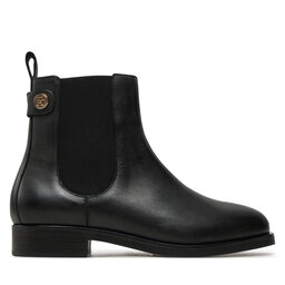 Tommy Hilfiger Челсі Tommy Hilfiger Th Stud Leather Low Chelsea FW0FW08184 Чорний