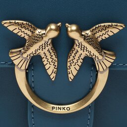 

Сумка Pinko Love Bell Mini PE 23 PLTT 100048 A0F1 Petrol Blu G35Q, Бірюзовий