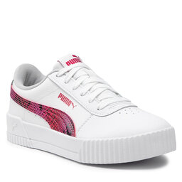 Puma Sneakersy Puma Carina L Snake Fs 382384 01 Puma White/Persian Red