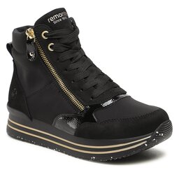 Remonte Botki Remonte D1370-01 Schwarz  / Nero  / Black 01