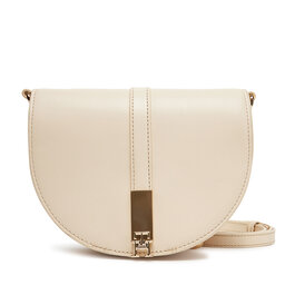 Tommy Hilfiger Дамска чанта Tommy Hilfiger Th Heritage Saddle Bag AW0AW17164 Екрю