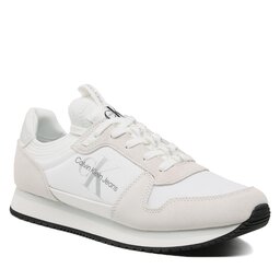 Calvin Klein Jeans Αθλητικά Calvin Klein Jeans Runner Sock Laceup Ny-Lth Wn YW0YW00840 Bright White YAF