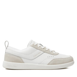 Calvin Klein Sneakersy Calvin Klein Low Top Lace Up Lth Mix HM0HM00851 Bílá