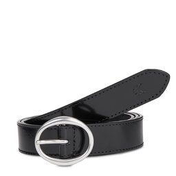 Calvin Klein Jeans Dámský pásek Calvin Klein Jeans Classic Round Lthr Belt25Mm K60K611985 Černá