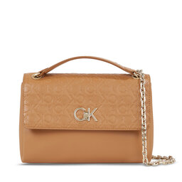 Calvin Klein Τσάντα Calvin Klein Re-Lock Ew Conv Crossbody-Emb K60K611533 Brown Sugar GA5